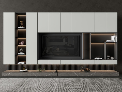 TV wall 37 3D Model