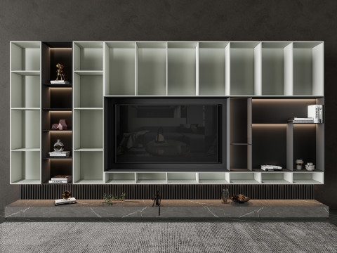 TV wall 37 3D Model