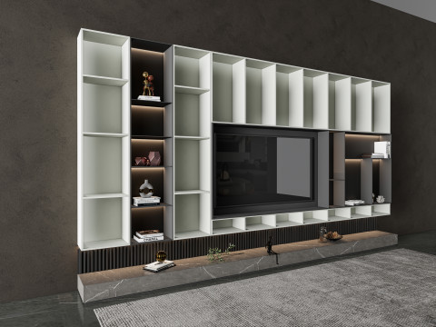 TV wall 37 3D Model
