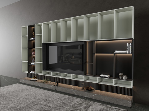 TV wall 37 3D Model