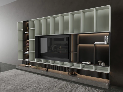 TV wall 37 3D Model