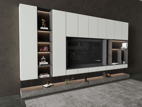 TV wall 37 3D Model