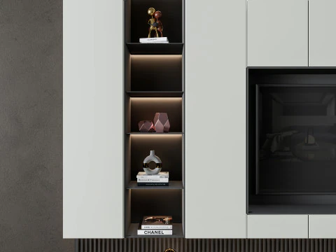TV wall 37 3D Model