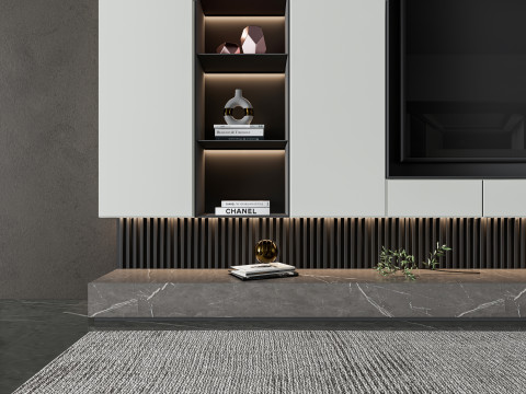 TV wall 37 3D Model