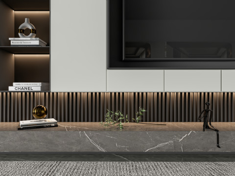 TV wall 37 3D Model