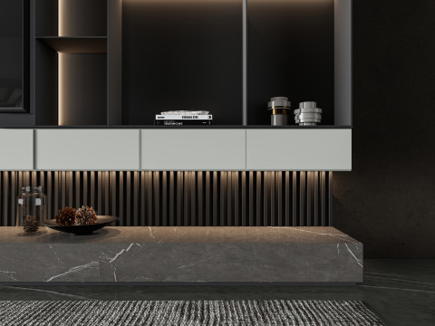 TV wall 37 3D Model