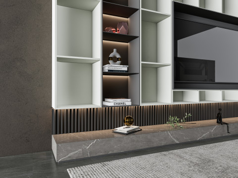 TV wall 37 3D Model