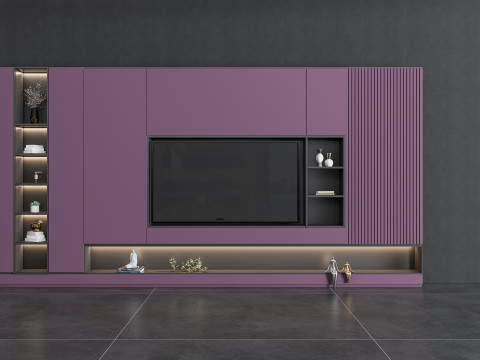 TV wall 38 3D Model