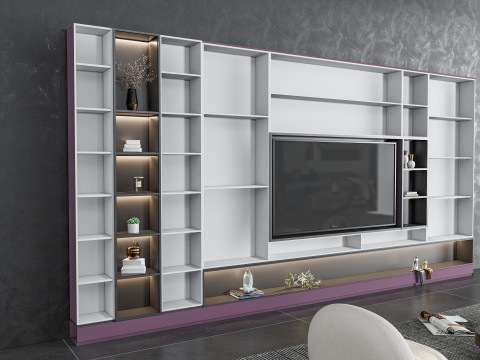 TV wall 38 3D Model