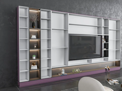 TV wall 38 3D Model