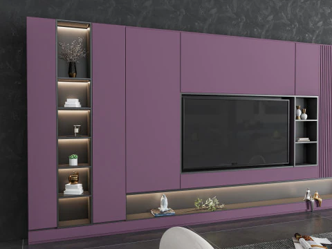 TV wall 38 3D Model