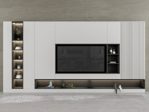 TV wall 38 3D Model