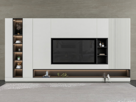 TV wall 38 3D Model