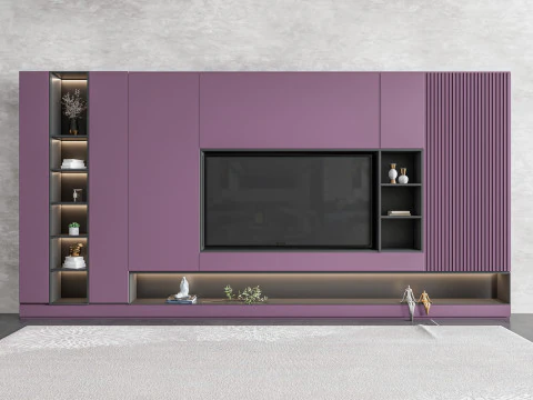 TV wall 38 3D Model