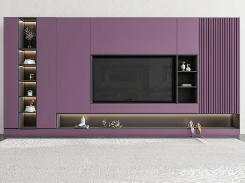 TV wall 38 3D Model