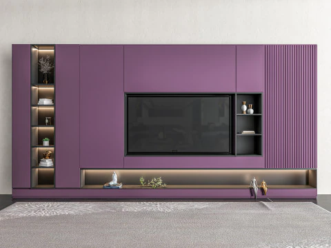 TV wall 38 3D Model