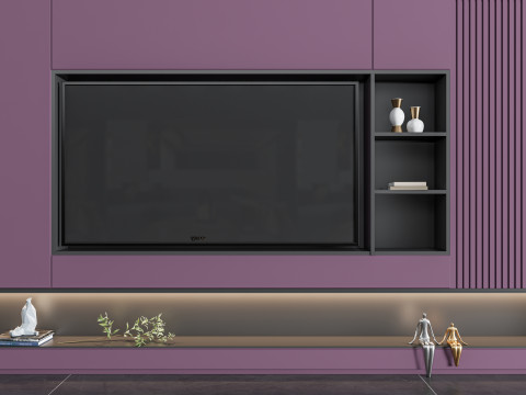 TV wall 38 3D Model