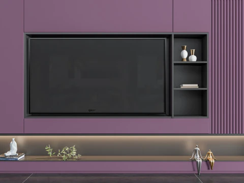 TV wall 38 3D Model