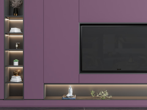 TV wall 38 3D Model