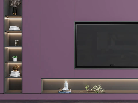 TV wall 38 3D Model