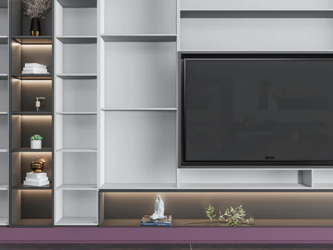 TV wall 38 3D Model
