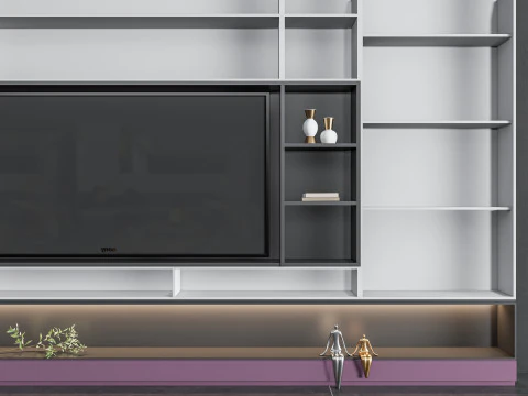 TV wall 38 3D Model
