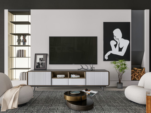 TV wall 39 Modelo 3D