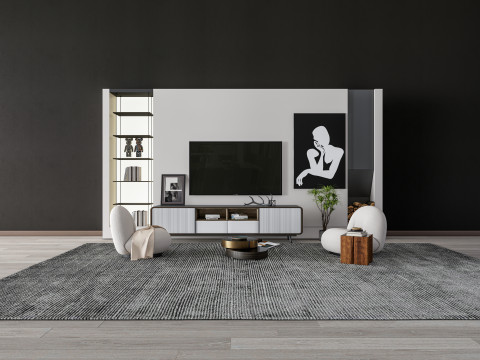 TV wall 39 Modelo 3D