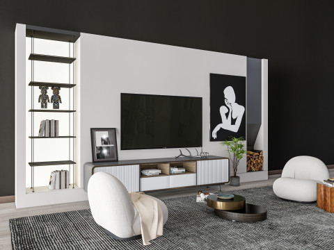 TV wall 39 Modelo 3D