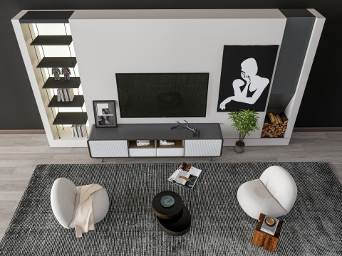TV wall 39 Modelo 3D