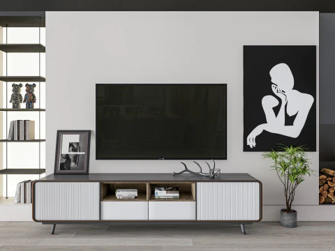 TV wall 39 3D Model