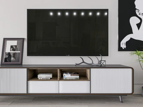 TV wall 39 3D Model