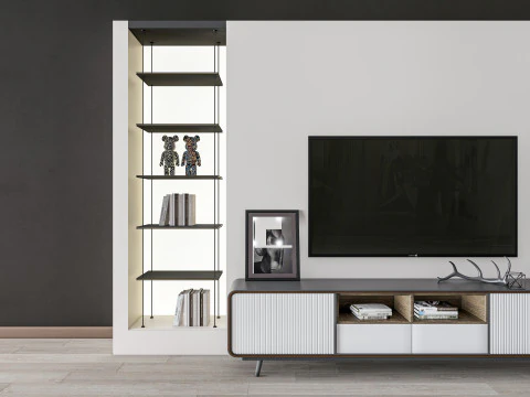 TV wall 39 3D Model