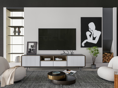 TV wall 39 Modelo 3D