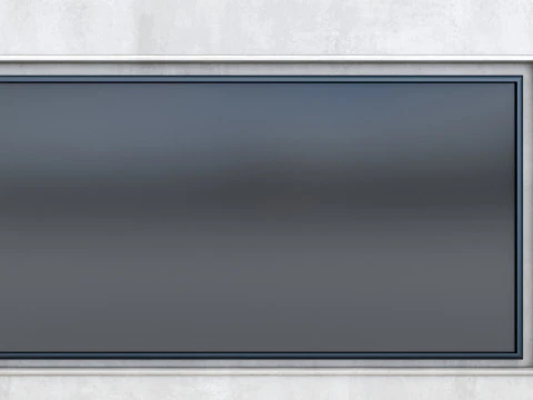 TV wall 40 3D Model