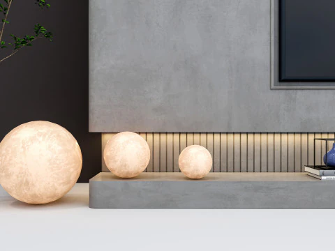 TV wall 40 3D Model