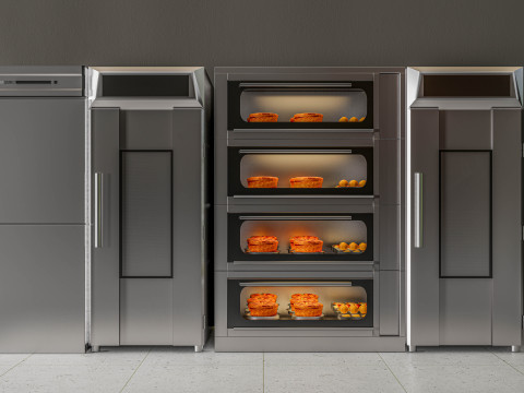 Bakery baking ovens 3D Model