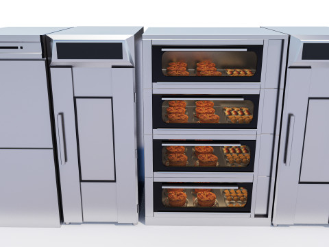 Bakery baking ovens 3D मॉडल