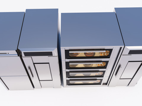 Bakery baking ovens 3D मॉडल