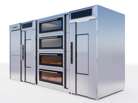 Bakery baking ovens 3D मॉडल