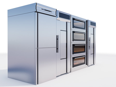 Bakery baking ovens 3D मॉडल