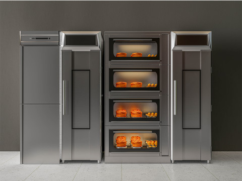 Bakery baking ovens 3D मॉडल