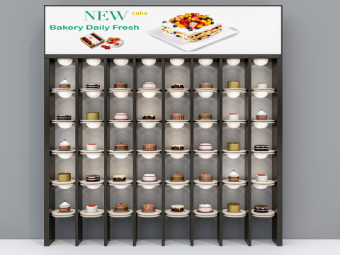 Bakery cake display 3D Модель