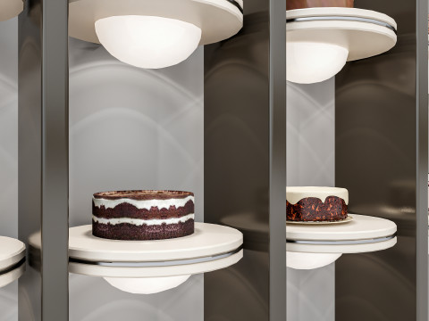 Bakery cake display 3D Модель