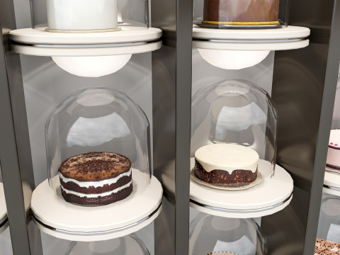 Bakery cake display 3D Модель