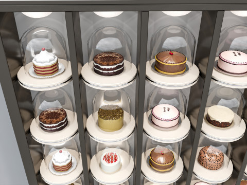 Bakery cake display 3D Модель