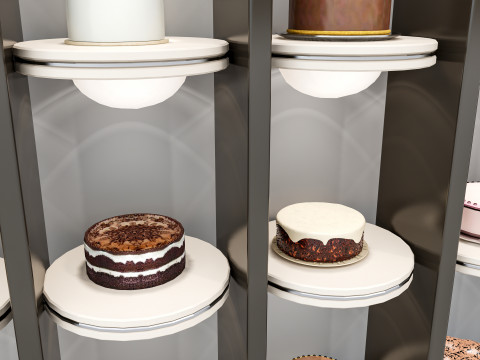 Bakery cake display 3D Модель