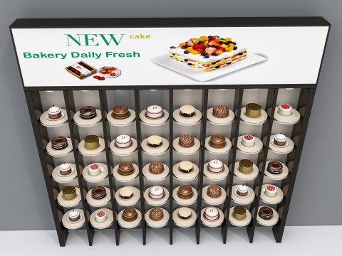Bakery cake display 3D Модель