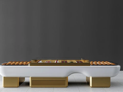 Esposizione di prodotti da forno Modello 3D