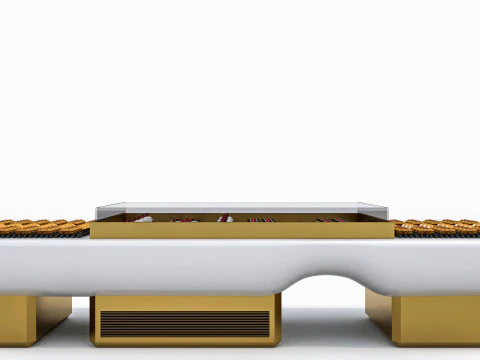 Esposizione di prodotti da forno Modello 3D